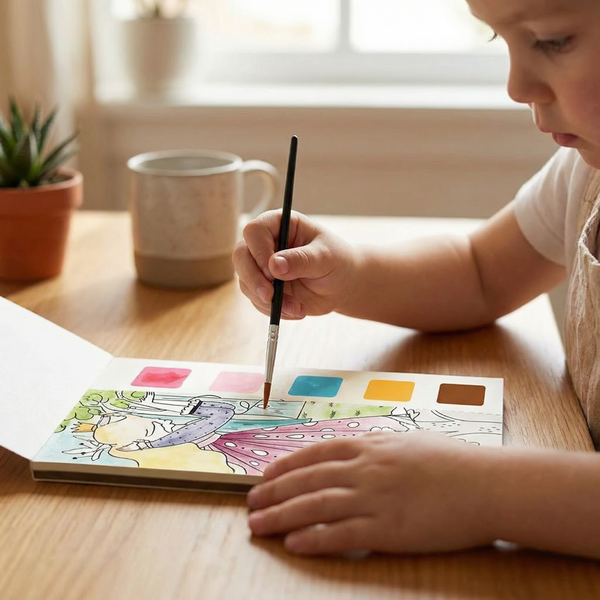 Portable Watercolour Painting Book With Palette