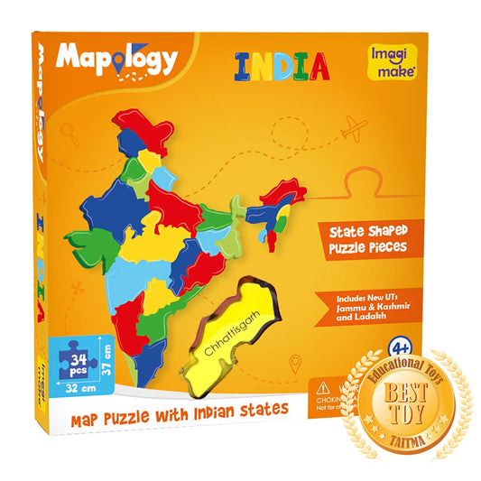 Playful India Map Puzzle Learning